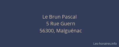 Le Brun Pascal