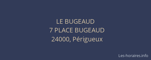 LE BUGEAUD