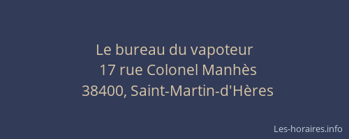 Le bureau du vapoteur