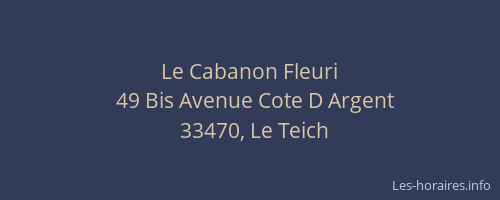 Le Cabanon Fleuri