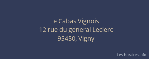 Le Cabas Vignois