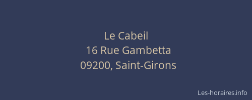 Le Cabeil