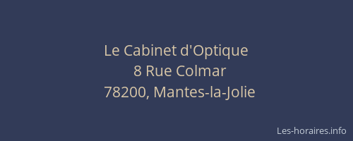Le Cabinet d'Optique
