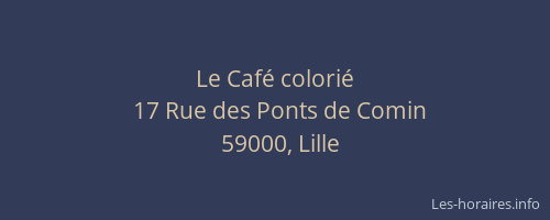 Le Café colorié