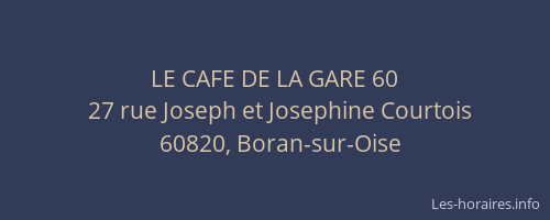 LE CAFE DE LA GARE 60