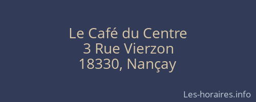 Le Café du Centre