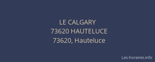 LE CALGARY