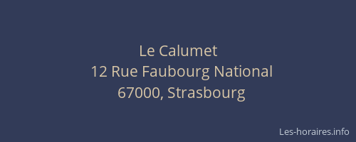 Le Calumet