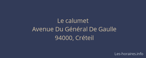 Le calumet