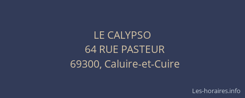 LE CALYPSO