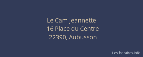 Le Cam Jeannette