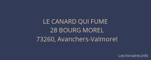 LE CANARD QUI FUME