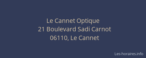 Le Cannet Optique