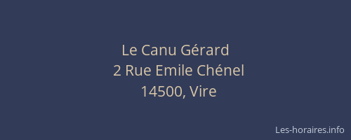 Le Canu G&eacute;rard