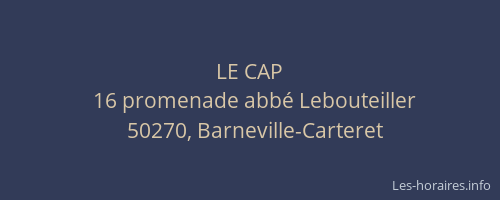 LE CAP
