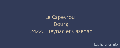Le Capeyrou