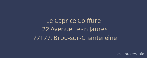Le Caprice Coiffure