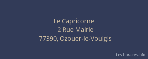 Le Capricorne
