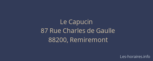 Le Capucin