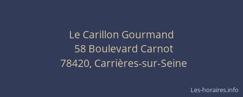 Le Carillon Gourmand