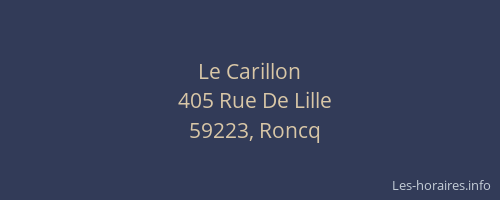 Le Carillon
