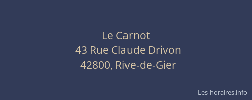 Le Carnot