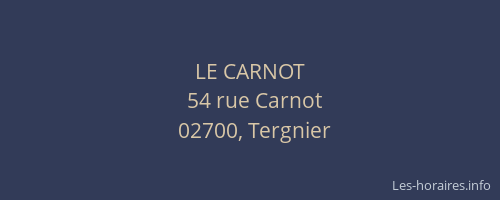 LE CARNOT