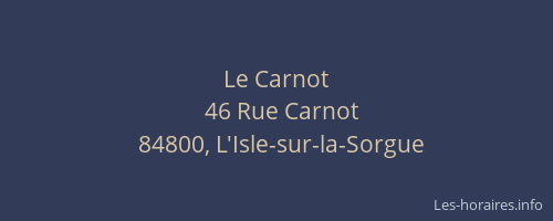 Le Carnot