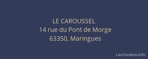 LE CAROUSSEL