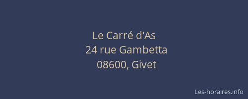 Le Carré d'As