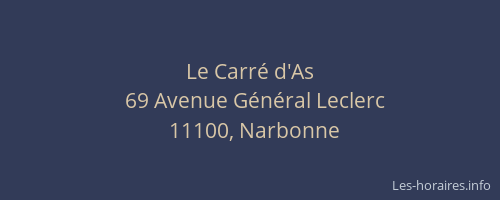 Le Carré d'As