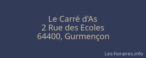 Le Carré d'As