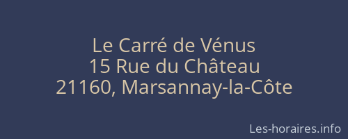 Le Carré de Vénus