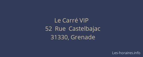Le Carré VIP