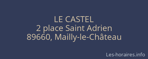 LE CASTEL