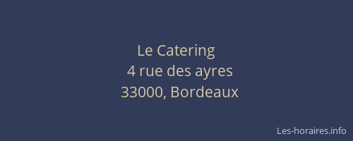 Le Catering