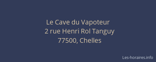 Le Cave du Vapoteur