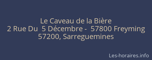 Le Caveau de la Bière