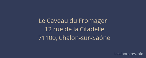 Le Caveau du Fromager
