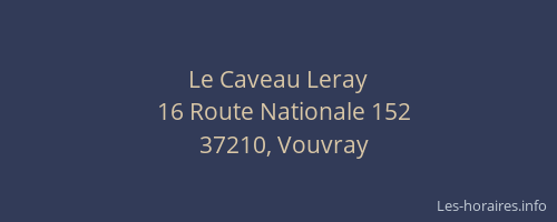 Le Caveau Leray