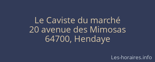 Le Caviste du marché