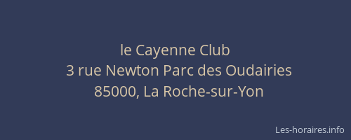 le Cayenne Club