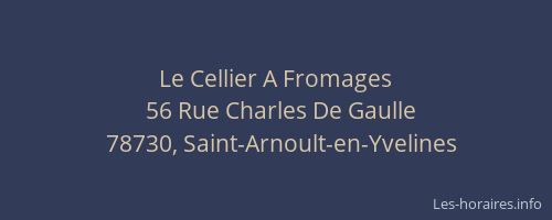 Le Cellier A Fromages