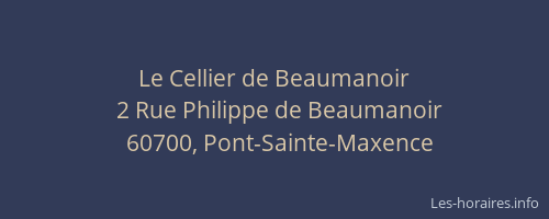 Le Cellier de Beaumanoir