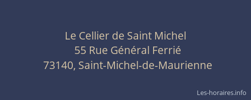Le Cellier de Saint Michel
