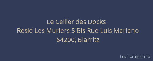 Le Cellier des Docks