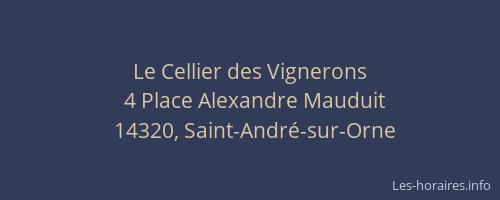 Le Cellier des Vignerons