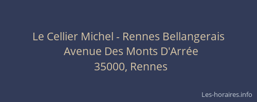 Le Cellier Michel - Rennes Bellangerais