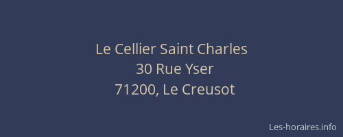 Le Cellier Saint Charles