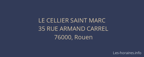 LE CELLIER SAINT MARC
